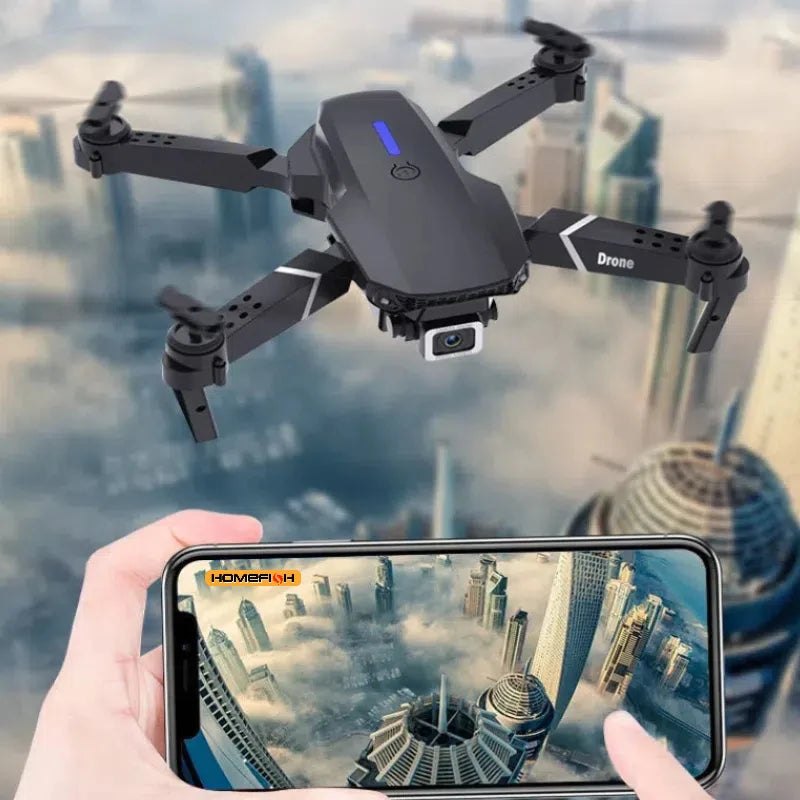 Professional Drone E88 Standard-Angle SD Camer WiFi fpv height Hold Foldable RC quadrotor helicopter Camera-free children's toys