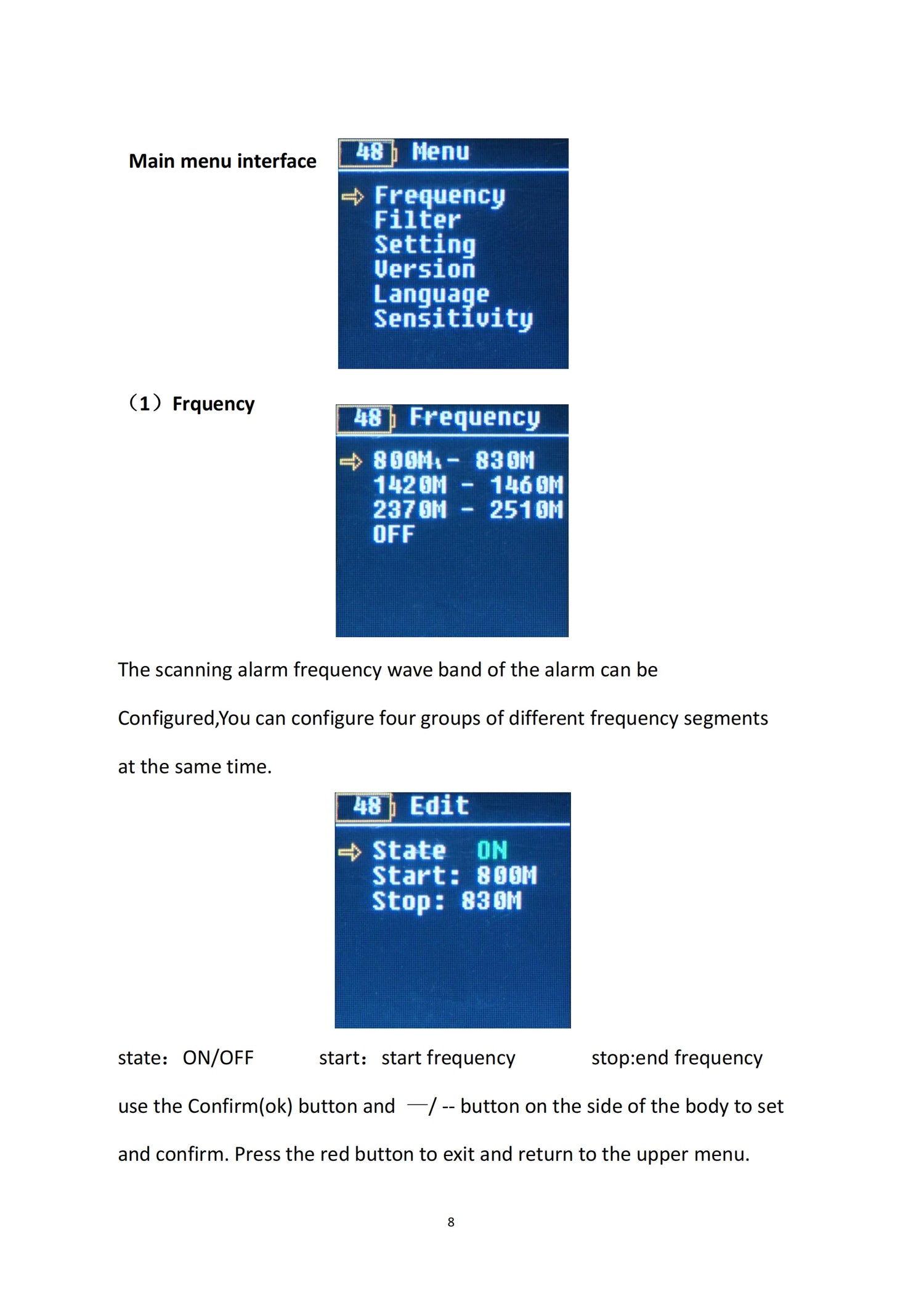 Drone Detector Anti Drone Detection 3 Language 30MHz-6.4GHz Ultra Wide Range Built-in 6000mah Battery for UAV Accurate Detection