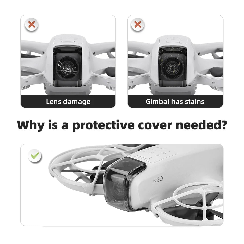 Lens Cover for DJI Neo Drone Gimbal Protector Cap Drone Replacement Part Anti-collision Dustproof Drone Accessories