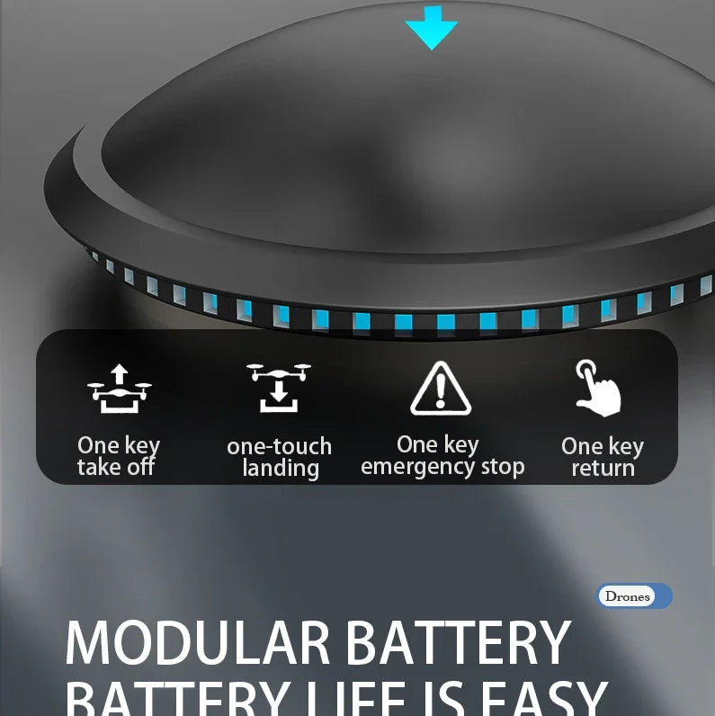 Drone Professinal 8K HD Dual Camera 5G WIFI Wide Angle Optical Flow Localization Brushless Motor RC Quadcopter