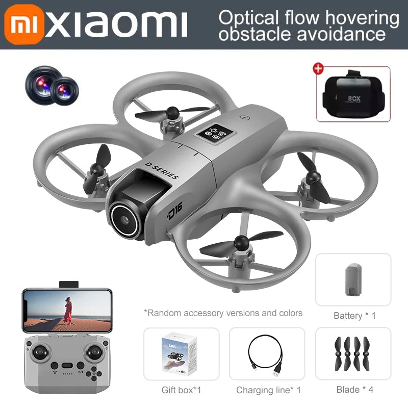 Xiaomi D16 GPS UAV 8K Aerial HD Profesional Dual-camera Helicopter Optical Flow Positioning Avoidance Type Brushless Motor Drone