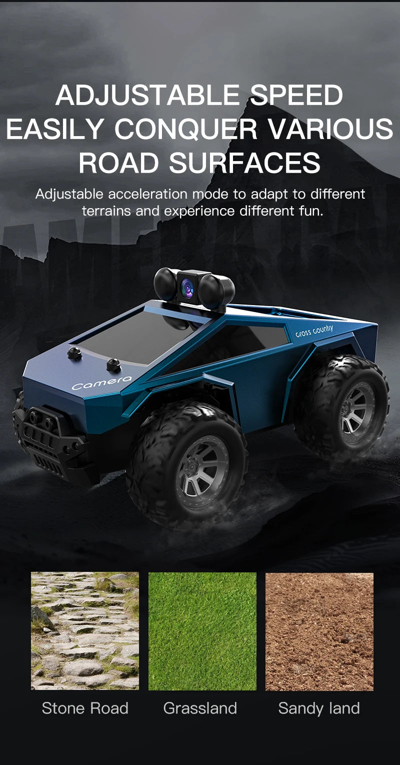 Rc Car with Camera High-Speed Climbing Car Wifi Picture 1:28 Remote Control Off-Road Vehicle Real-Time Transmission Xmas Gift