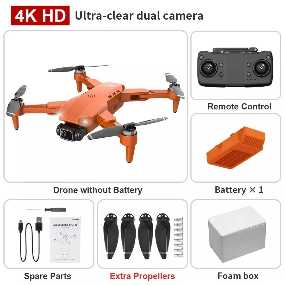 Drone L900 Pro 4K GPS Camera Quadcopter – Foldable & Brushless