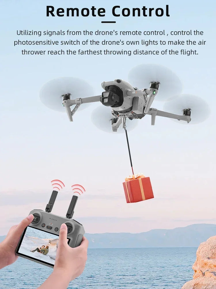 BRDRC Airdrop System for DJI Air 3S/Air 3 Drone Fishing Bait Wedding Ring Gift Deliver Life Rescue Thrower Drone Accessories