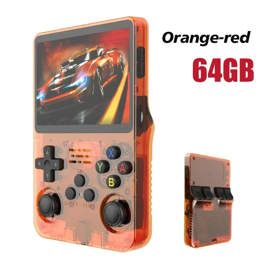 BOYHOM 256G/128G/64G R36S ARKOS 2.0 Retro Handheld Game Console 3.5'' IPS screen,Portable Pocket Game Player for  children gift