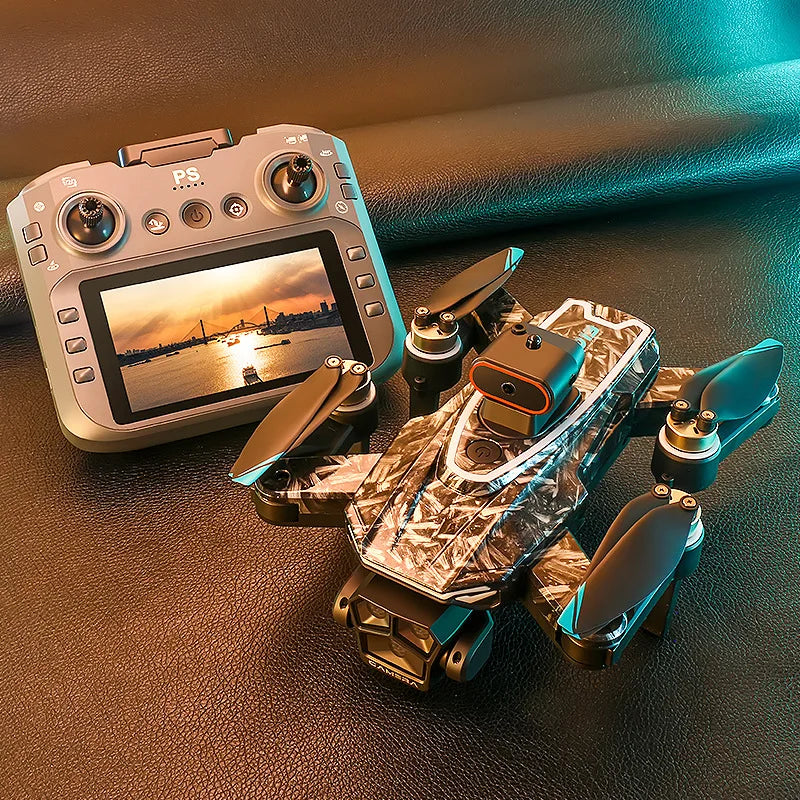 D13 Drone with 5.6-inch Screen Control Brushless Quadcopter Obstacle Avoidance Remote-controlled Aircraft Foreign Trade