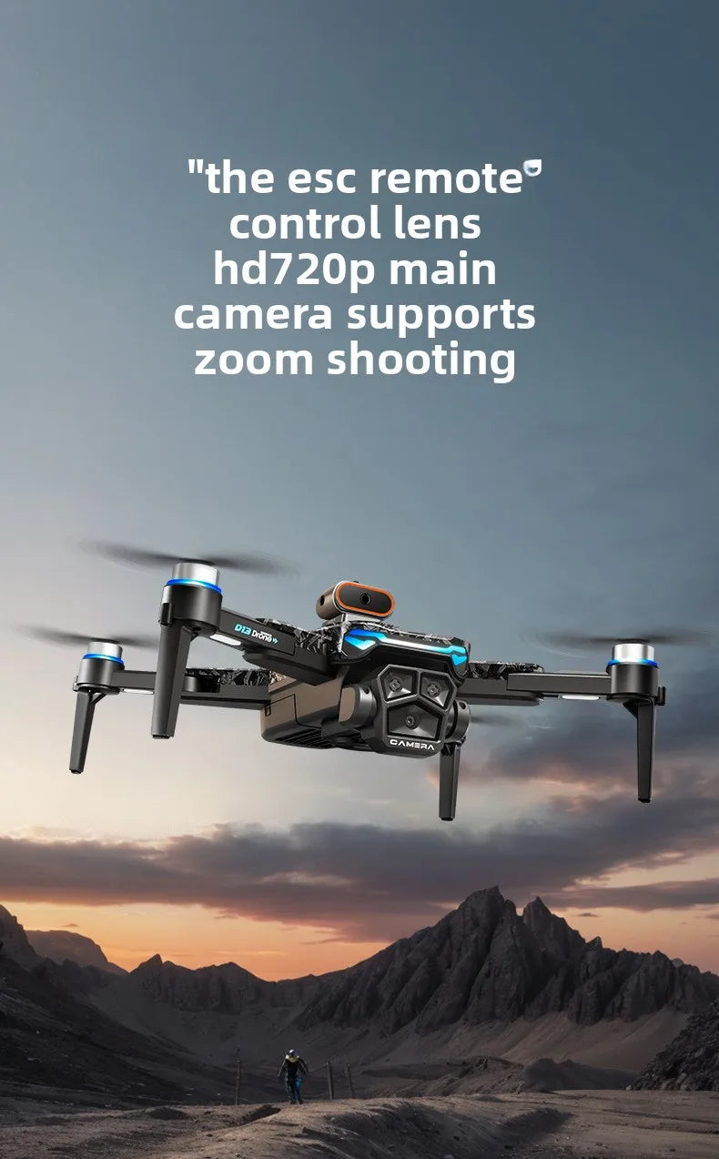 Aircraft Foreign Trade New D13 Drone with 5.6-inch Screen Control Brushless Quadcopter Obstacle Avoidance Remote-controlled