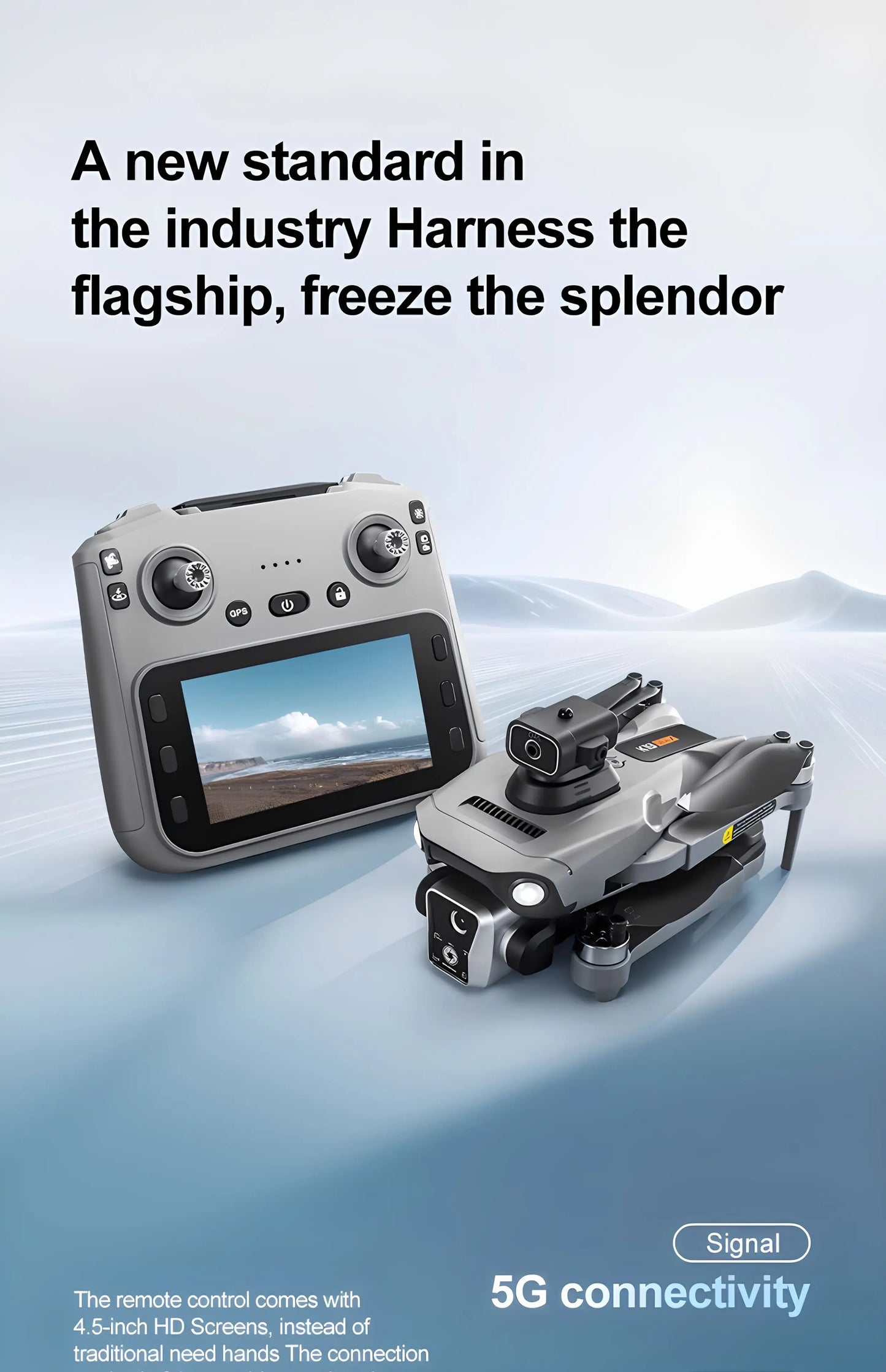 The 2025 new model K19 drone is equipped with a built-in screen GPS for professional drone high-definition aerial photography