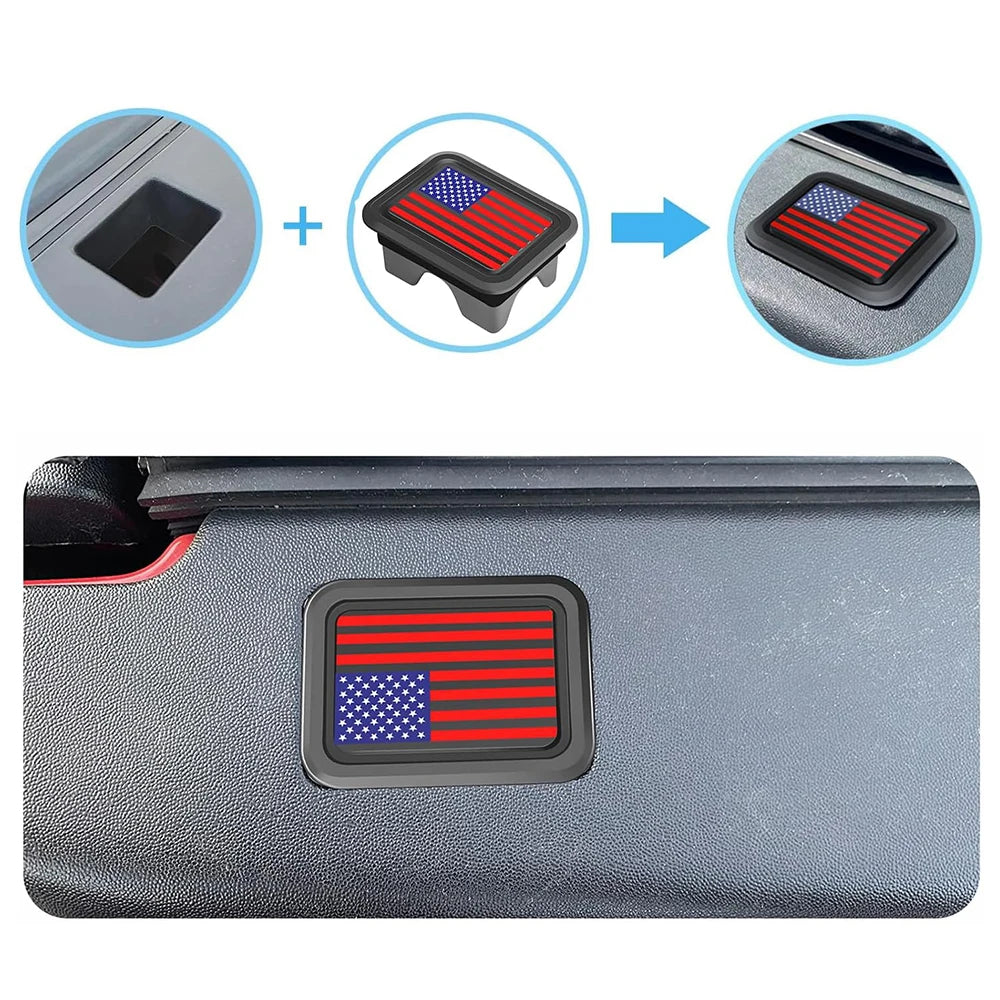 Bed Rail Stake Pocket Covers For Dodge RAM 1500 2019-2024 Truck Stake Hole Caps Plugs