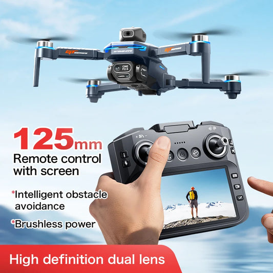The GT8 drone is equipped with a 4.3-inch large-screen remote control, GPS, 8K triple camera, 5G WIFI, FPV brushless quadcopter