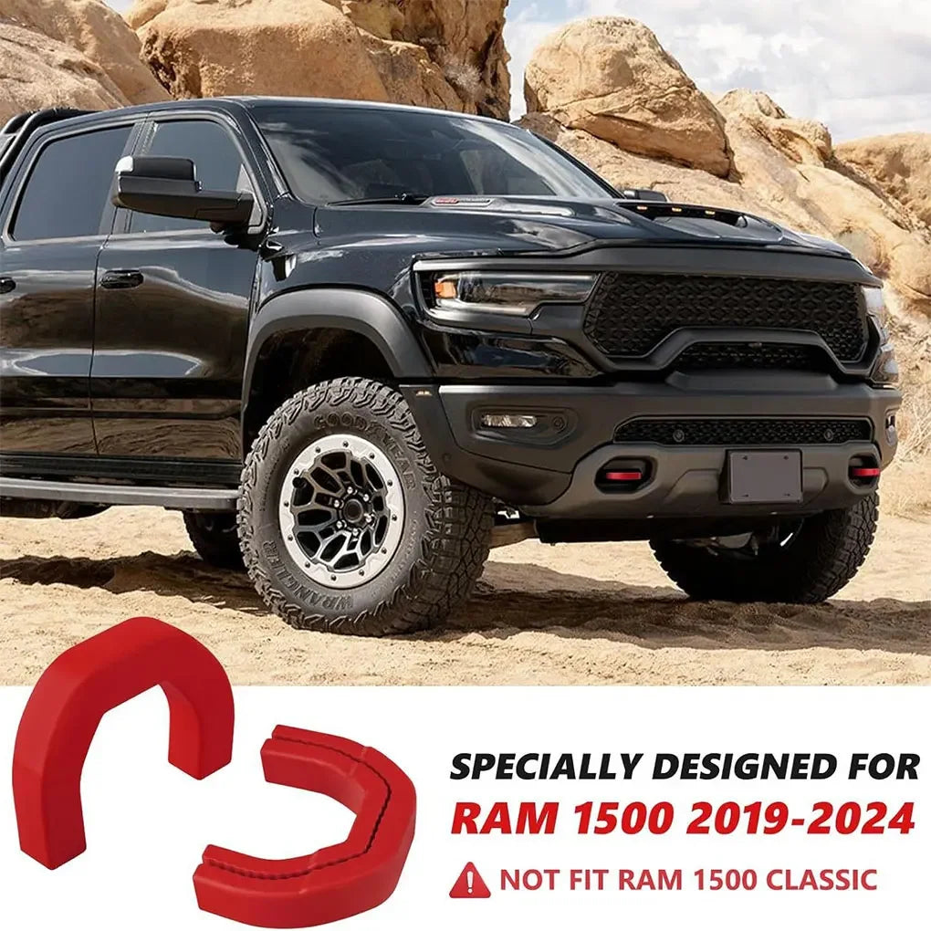 2pcs car Front Tow Hooks Covers Hitch Cover for Dodge RAM 1500 2019-2024 car Tow Hooks Covers