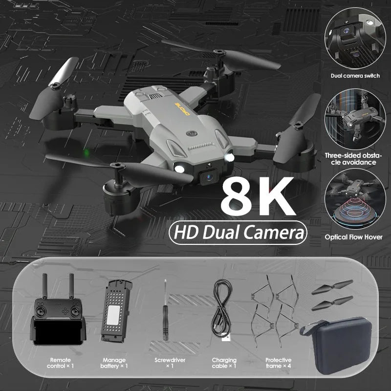 Drone 8K Professional Drones 4K HD Aerial Photography Obstacle Avoidance Quadcopter Helicopter RC Distance 3000M