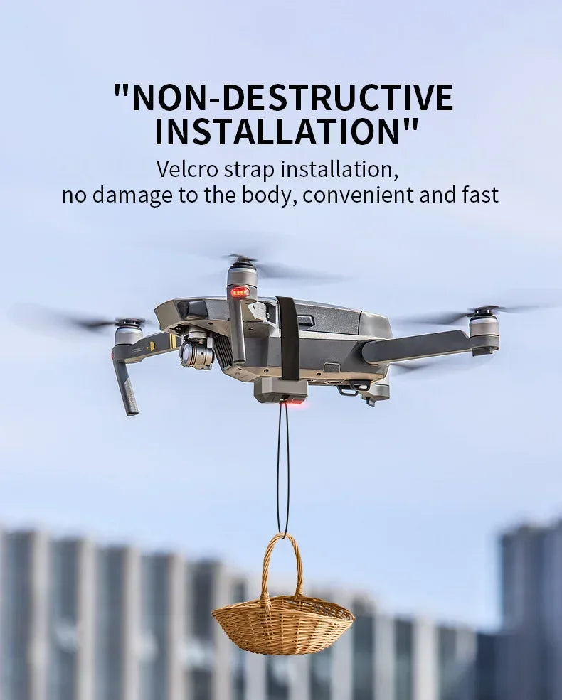 NEW Drone Airdrop System for DJI Mini 4K/Mini 4 Pro/Air 3/Mini 3 Pro/Mavic 3/Mavic Pro Aerial Thrower Fishing Rescue Send Gift