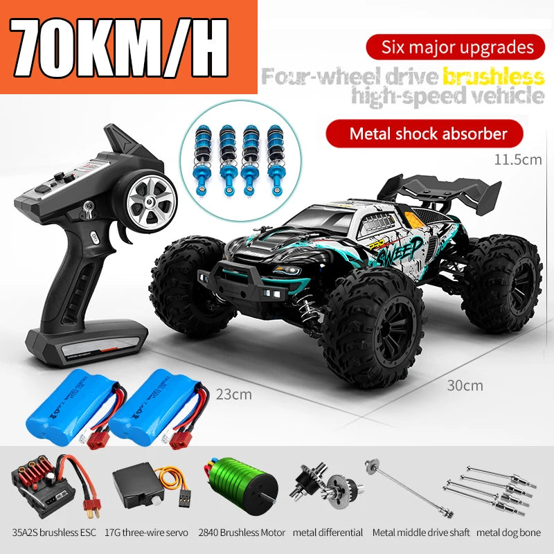 RC Off-Road Car – 70KM/H High Speed & Brushless Motor