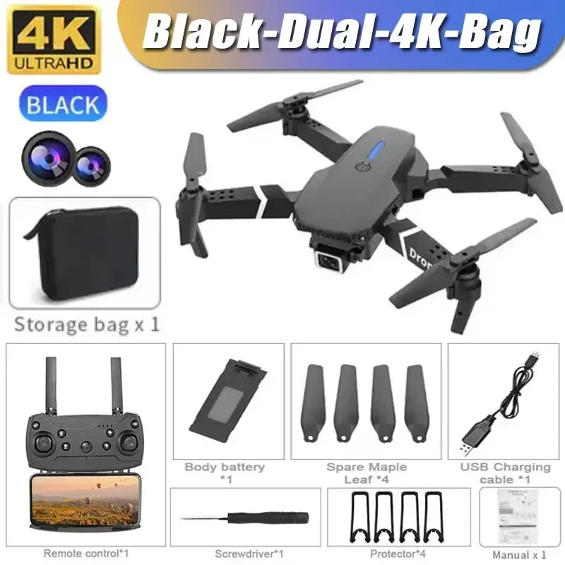 E88 Pro 4K Camera Drone – Foldable & WiFi FPV