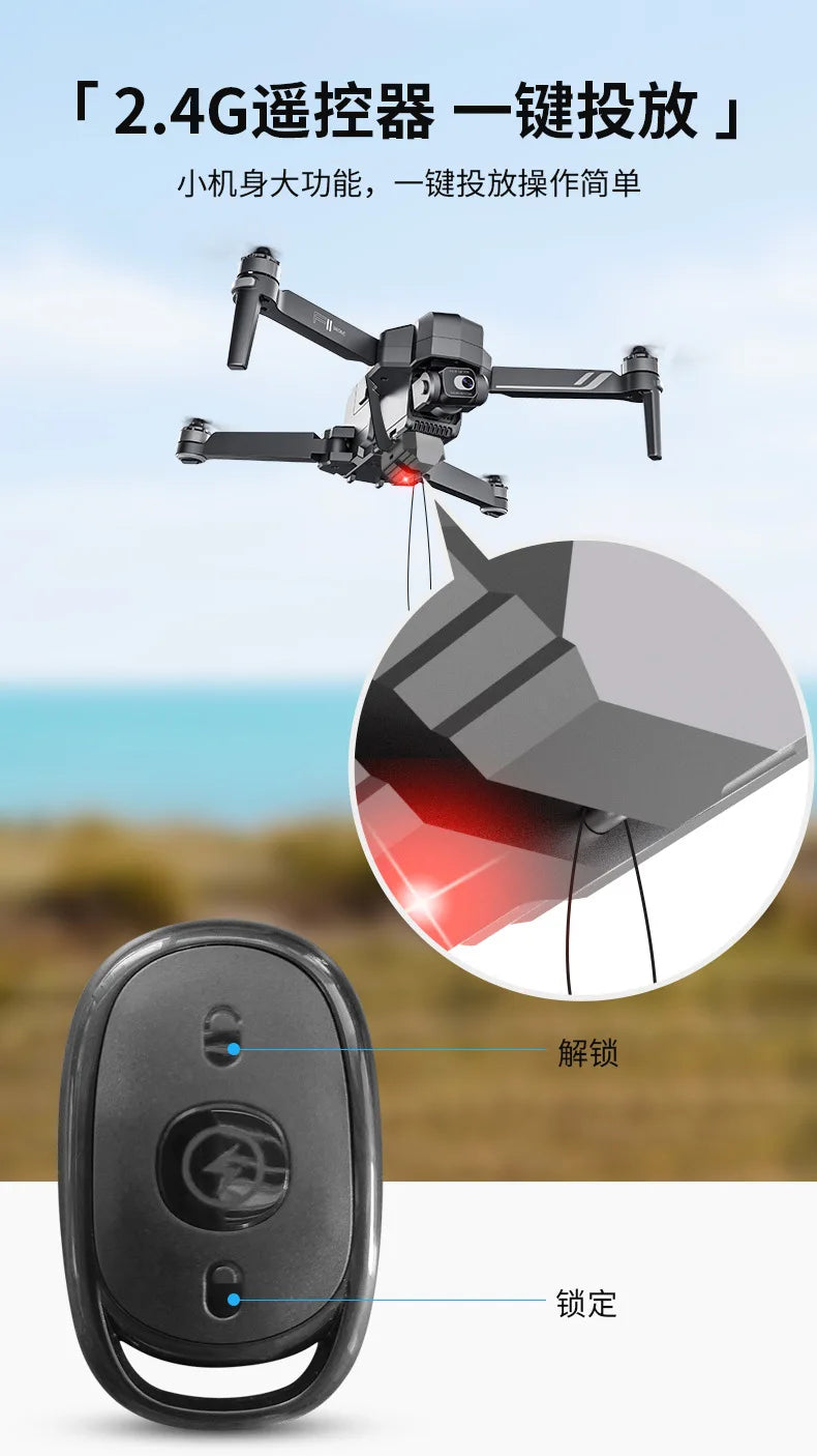 Drone Airdrop System for DJI Mini 3 Pro/Mini 3/ Mini 2 SE/Mavic 2/2S /Phantom 3 4/4 Pro for Wedding Scene Fishing Bait Rescue