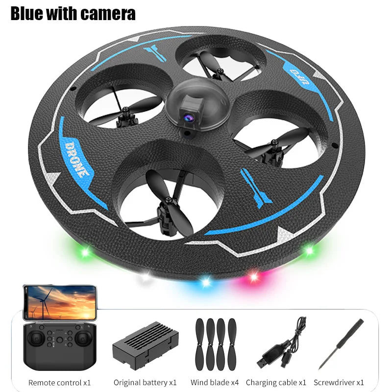 Drone with Camera Foam UAV Ufo Intelligent Obstacle Avoidance Aerial Aircraft 2.4G 4CH Mini RC Helicopter Dron Toys for Kids