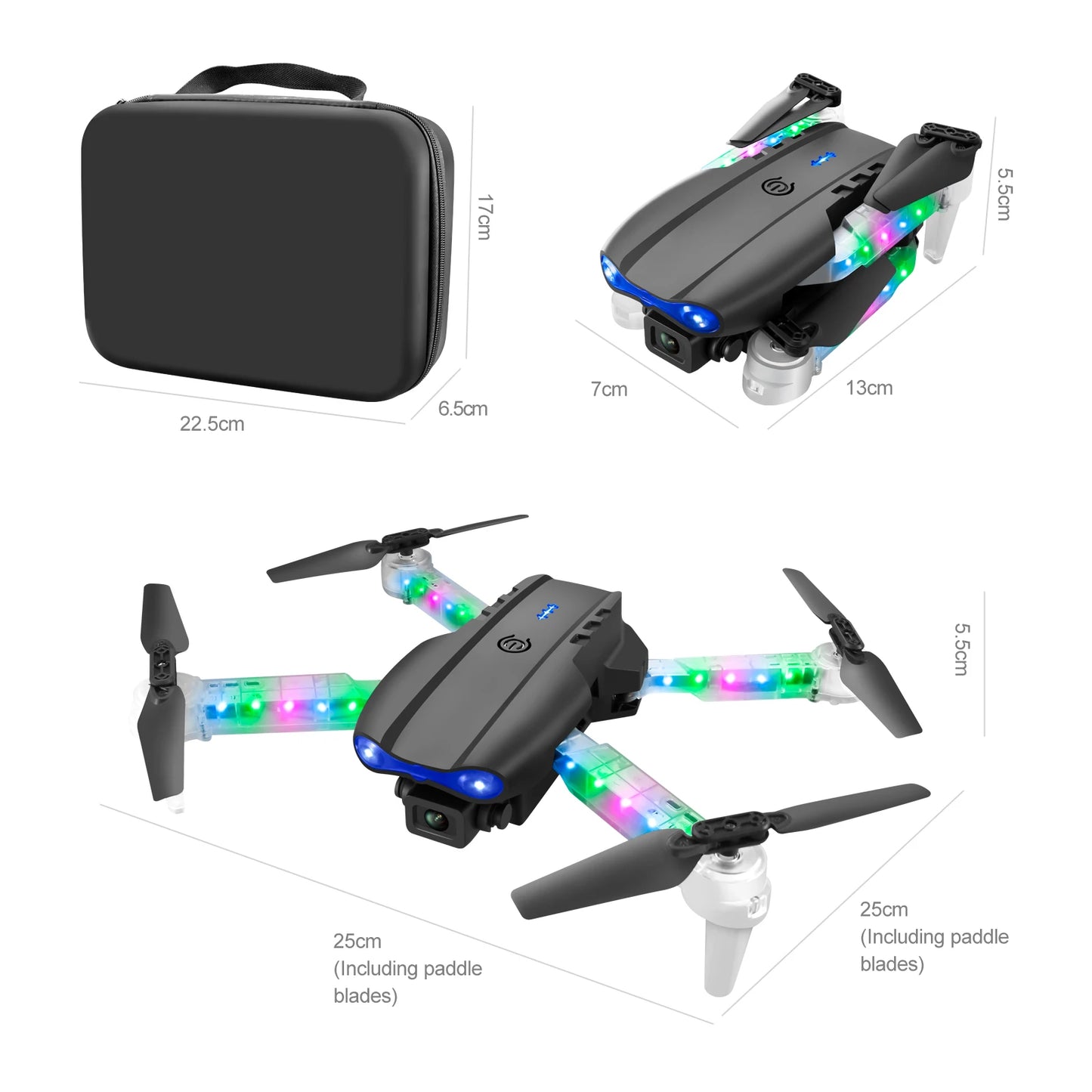 E88 Drone with HD Camera | Quadcopter, Long Battery Life, Altitude Hold, Portable Lightweight Remote Control Aircraft for Kids