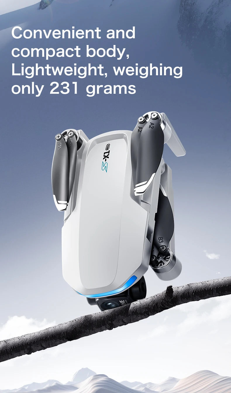 Drone Professional 3-axis Gimbal Stabilizer Camera with 5G WiFi GPS And 8K RC Equipped Screen Shared Multiple Displays on MP