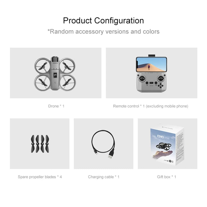 Xiaomi D16 Mini Drone – 8K Dual Camera & Obstacle Avoidance