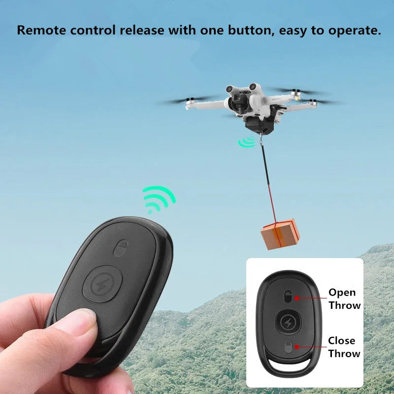 Drone Dropping System Payload Delivery Thrower Air Dropper Device for DJI Mini 3 Pro Mavic Air 2/2S FIMI X8 Mavic 3 Drone