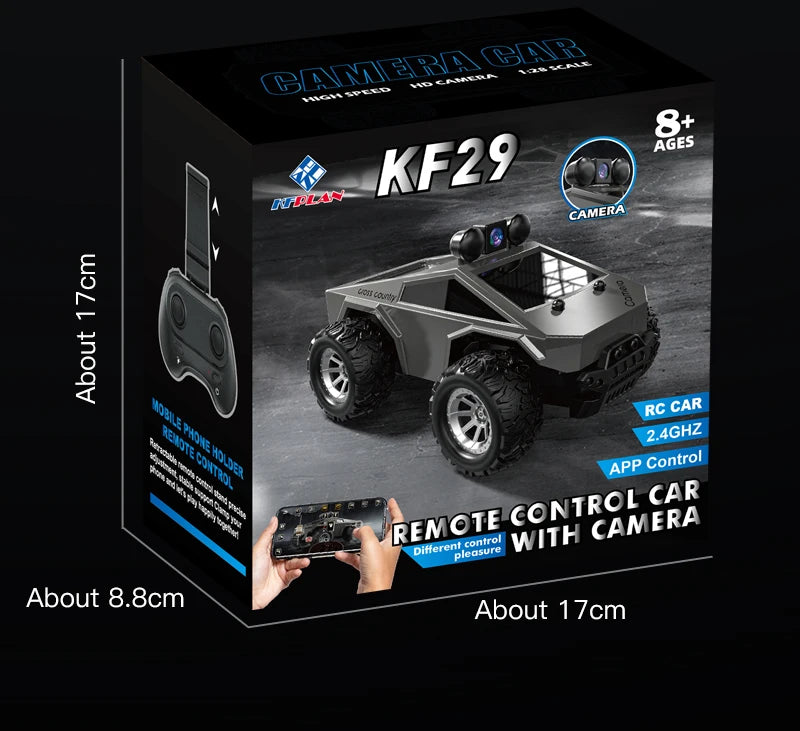 Rc Car with Camera High-Speed Climbing Car Wifi Picture 1:28 Remote Control Off-Road Vehicle Real-Time Transmission Xmas Gift