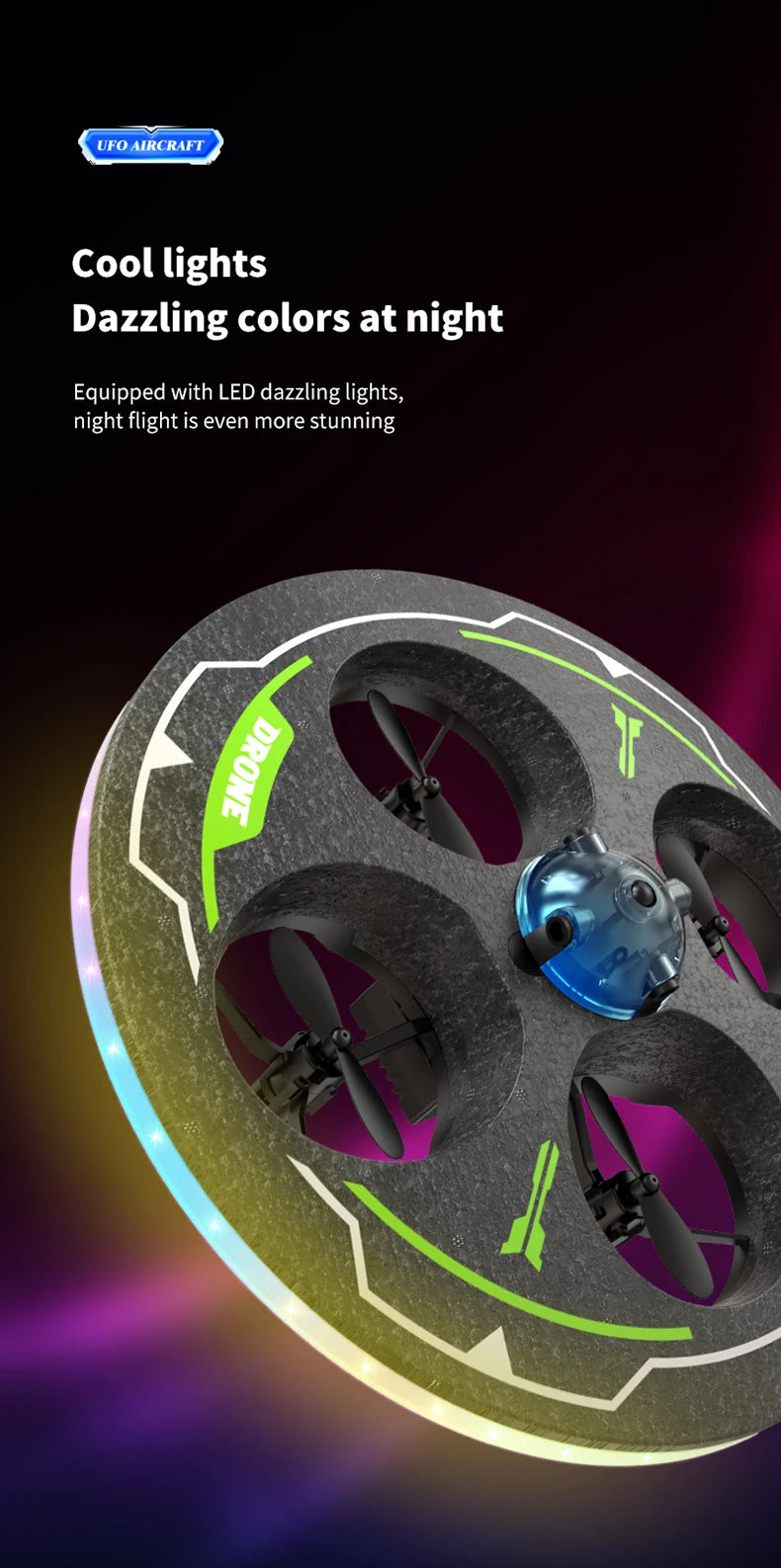 Drone with Camera Foam UAV Ufo Intelligent Obstacle Avoidance Aerial Aircraft 2.4G 4CH Mini RC Helicopter Dron Toys for Kids