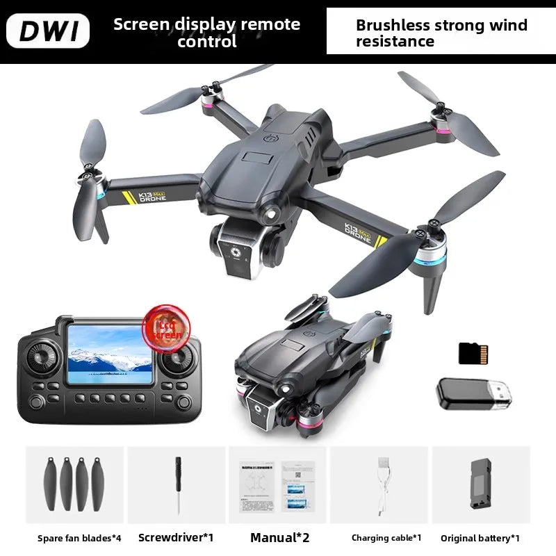 The 2025 new model K19 drone is equipped with a built-in screen GPS for professional drone high-definition aerial photography