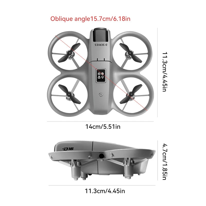 Xiaomi D16 Mini Drone – 8K Dual Camera & Obstacle Avoidance