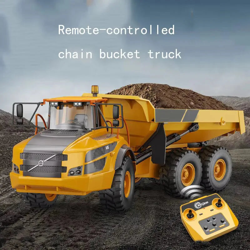 Double E E591 RC Articulated Dump Truck 6WD Remote Controlled Car Rc Dumpper Car Loading Tractor Toys Vehicle Gifts For Children