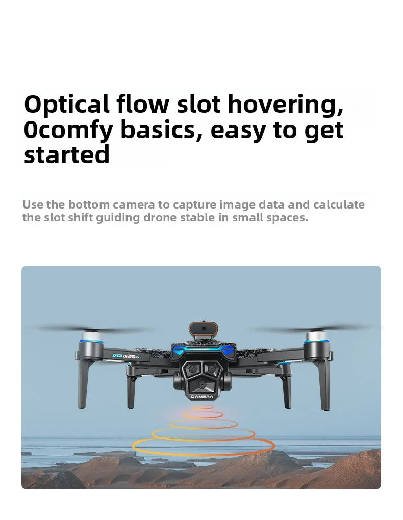 Aircraft Foreign Trade New D13 Drone with 5.6-inch Screen Control Brushless Quadcopter Obstacle Avoidance Remote-controlled