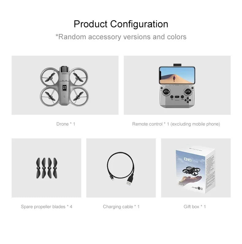 Xiaomi D16 Drone 8K Aerial HD Profesional Dual-camera Helicopter Optical Flow GPS Positioning Avoidance Bushless Motor Drone UAV