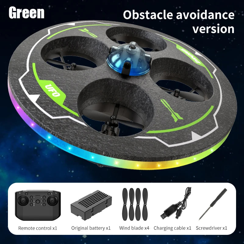 Drone with Camera Foam UAV Ufo Intelligent Obstacle Avoidance Aerial Aircraft 2.4G 4CH Mini RC Helicopter Dron Toys for Kids