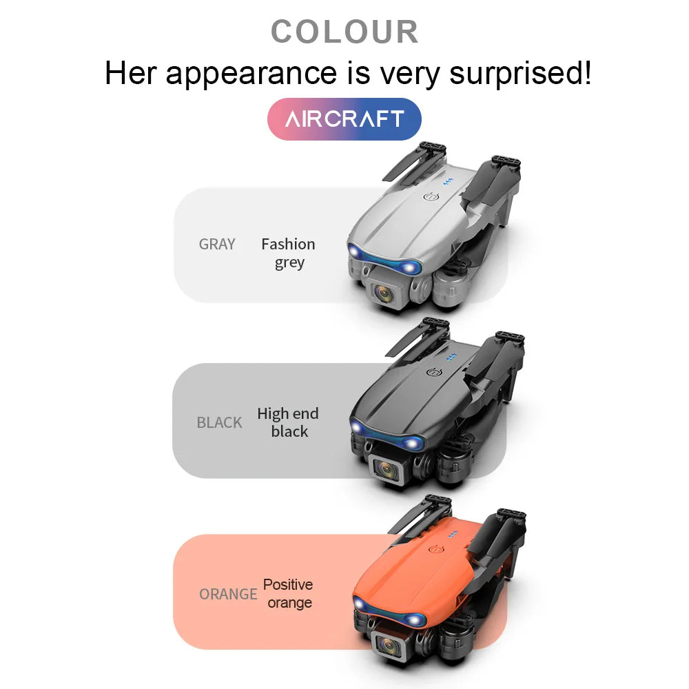 E99Pro Drone HD Professional 4k drone Dual Camera WIFI fpv Aircraft Quadcopte Obstacle Avoidance Aerial Photography Drone