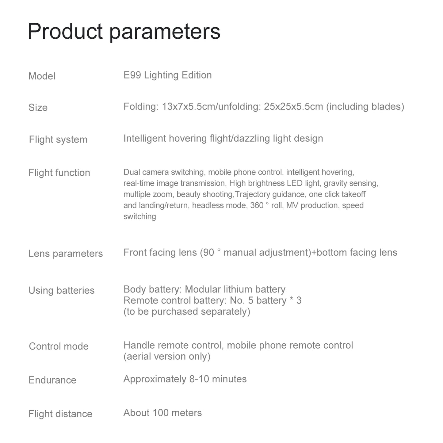 E88 Drone with HD Camera | Quadcopter, Long Battery Life, Altitude Hold, Portable Lightweight Remote Control Aircraft for Kids