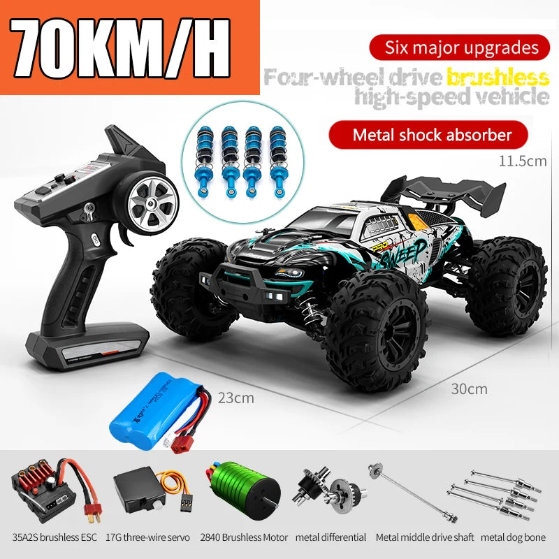 RC Off-Road Car – 70KM/H High Speed & Brushless Motor