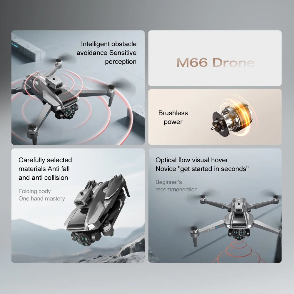 2025 New Drone with 4K Dual Camera Professional Video Drone Quadcopter 360 Intelligent Obstacle Avoidance for Gift Drone