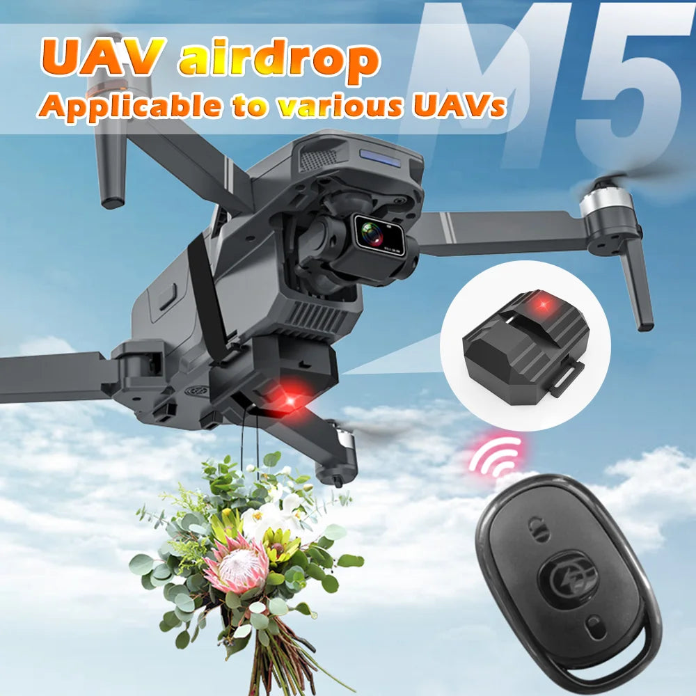 Universal Drone Airdrop System 2.4 Remote Control General Payload Delivery Thrower Air Dropper Device Fishing Rescue Send Gift
