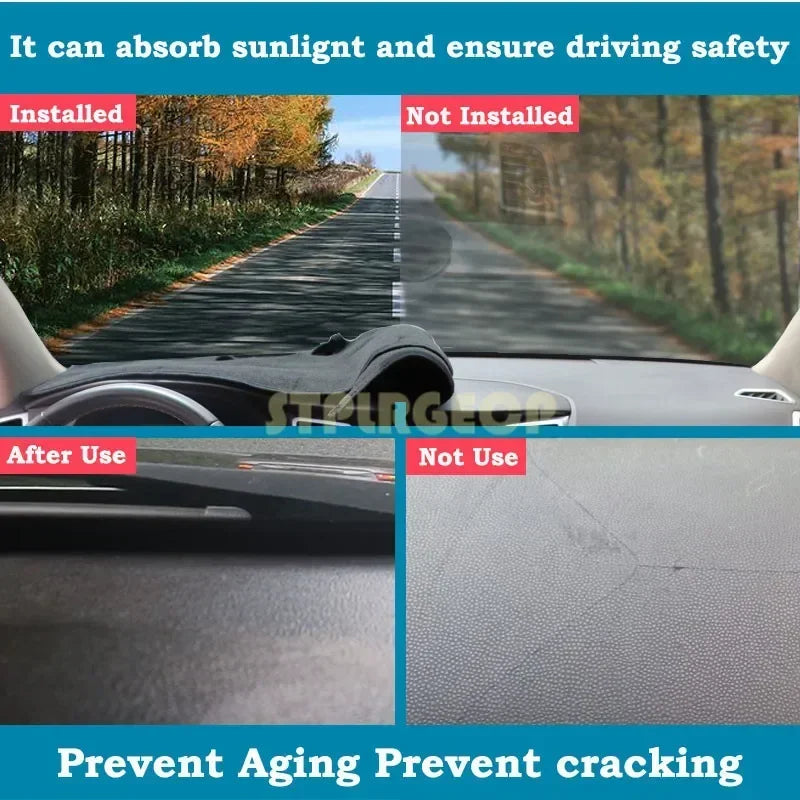 For Dodge Ram 1500 2500 3500 2019 2022 2023 Anti-Slip Dashboard Cover Protective Pad Car Accessories Sunshade Carpet