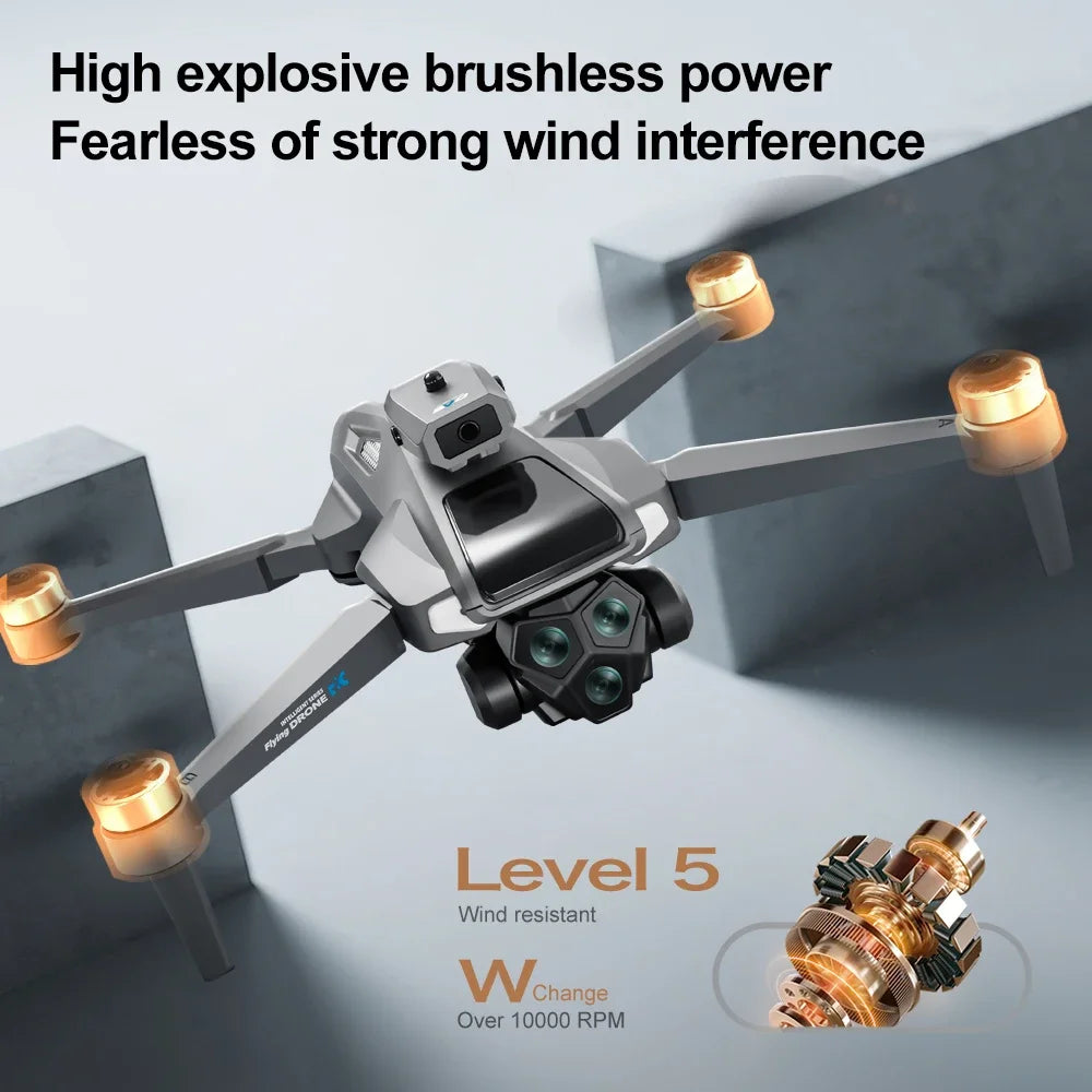 Professional 8K Drone – Dual Camera & Brushless Motor