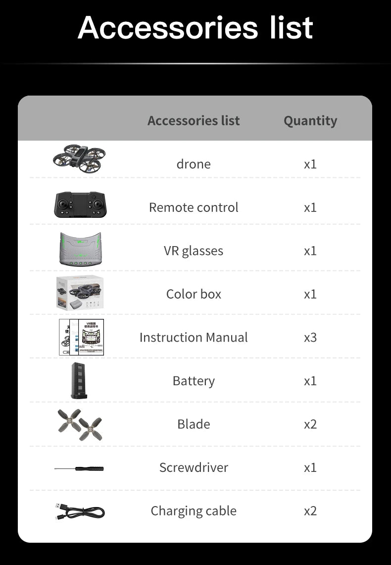 NEW X226 Drone VR Remote Control Brushless Dual Image Transmission HD Aerial Optical Flow Hover Obastacle Avoidance UAV Boys Toy