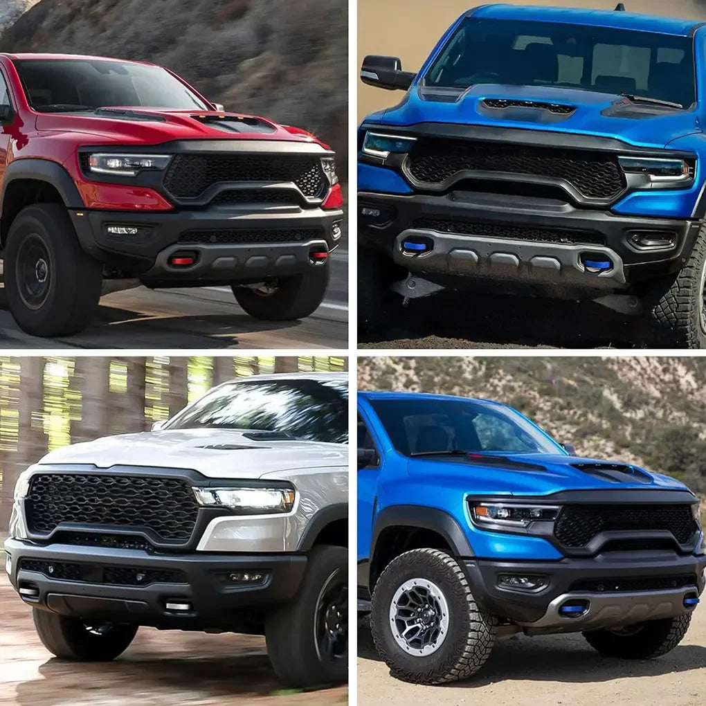 2pcs car Front Tow Hooks Covers Hitch Cover for Dodge RAM 1500 2019-2024 car Tow Hooks Covers