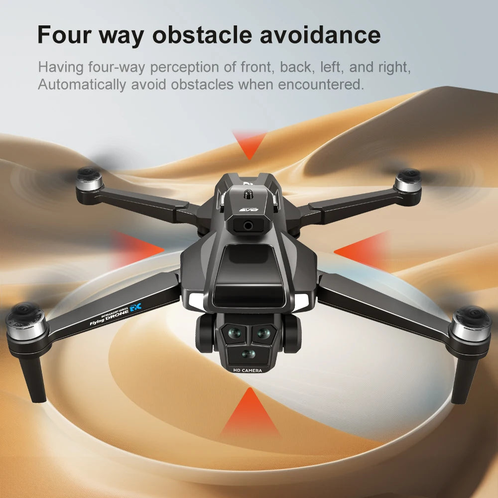 Drone 4K HD Brushless Motor Avoidance Drones with 4.5" Screen On Control Dual Cameras Quadcopter Gifts For Children and Adults