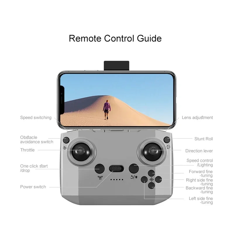 Xiaomi D16 Drone 8K Aerial HD Profesional Dual-camera Helicopter Optical Flow GPS Positioning Avoidance Bushless Motor Drone UAV