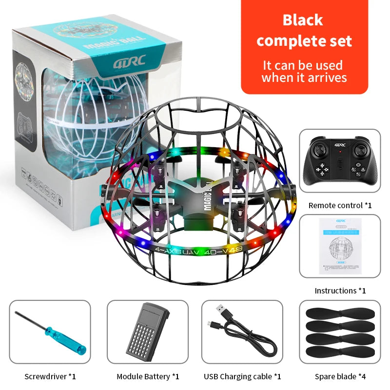 4DRC V49 Drone for Soccer Competition WiFi Fpv Obstacle Avoidance Helicopter Fixed Height RC Flying Ball Toys Starter Gifts