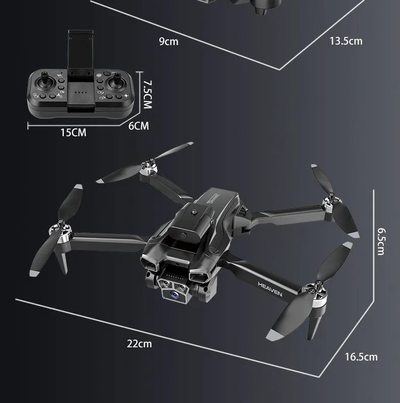 Drone aerial view brushless motor with obstacle avoidance optical flow foldable quadrotor foldable remote control airplane toy