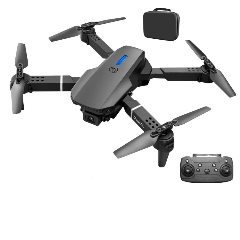 Professional Drone E88 Standard-Angle SD Camer WiFi fpv height Hold Foldable RC quadrotor helicopter Camera-free children's toys