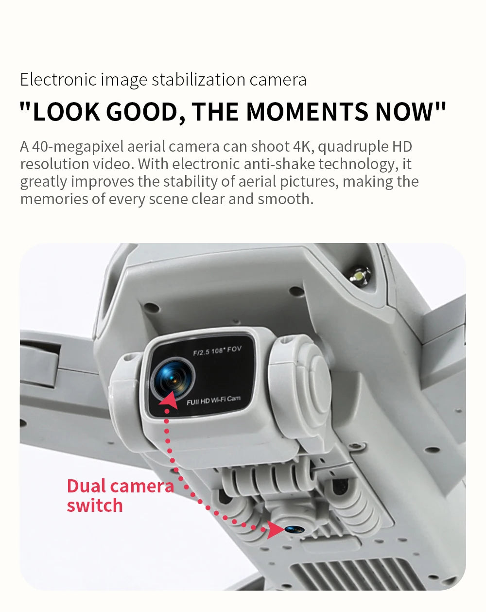 Drone L900 Pro 4K GPS Camera Quadcopter – Foldable & Brushless