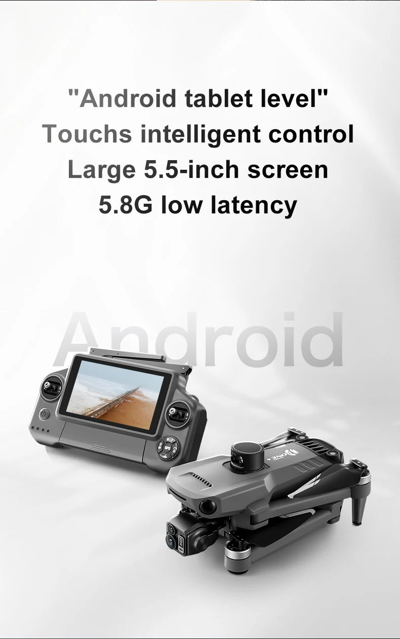 ZLL D12 Drone With 8K HD Camera Screen Remote GPS 360° Obstacle Avoidance 5G Wifi FPV Brushless Motor RC Dron Load capacity 500g