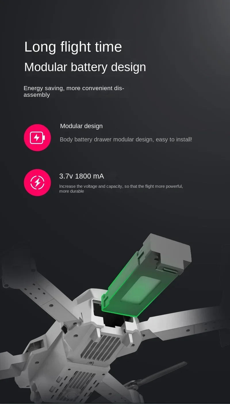 Drone E88 Pro Drone Aerial Photography High Definition 4k Dual Camera Quad Axis Remote Control Aircraft Children's Toys